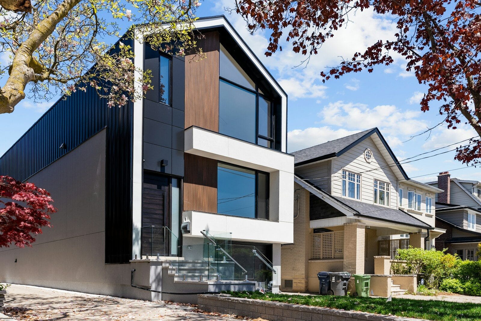Contemporary luxury home for sale with large windows
