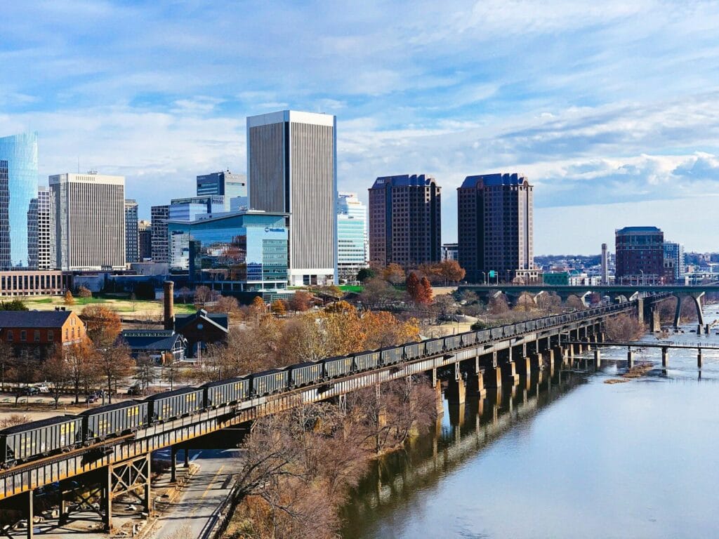 wide-angle photography of richmond virginia buildings during daytime