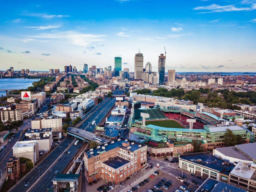 Boston real estate includes new homes as well as high-rise buildings