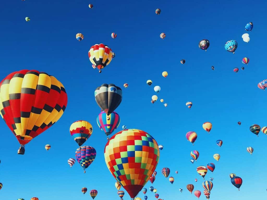 Albuquerque Real Estate shows the hot air balloon festival